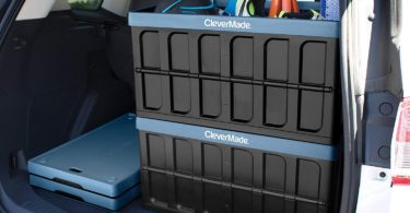 CleverMade CleverCrates 46 Liter Collapsible Storage Bin/Container: Solid Wall Utility Basket