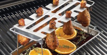 Anti-Flare-Up Grilled Chicken Wing Rack