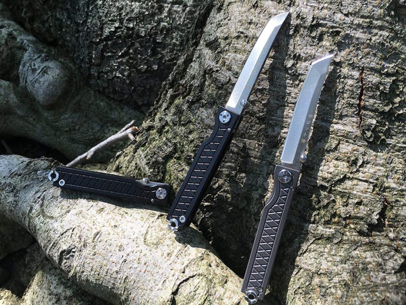 StatGear Pocket Samurai Folding Knife by for EDC – Titanium Handle Edition