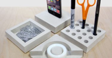 SLABS Concrete Modular Desk Set