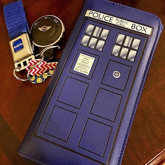 Doctor Who TARDIS Embossed Flap Wallet