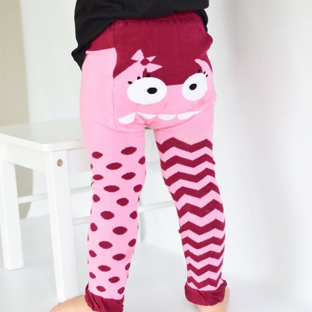 Pink Monster Organic Cotton Leggings