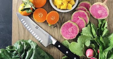 ZWILLING Pro 7″ Hollow Edge Rocking Santoku Knife