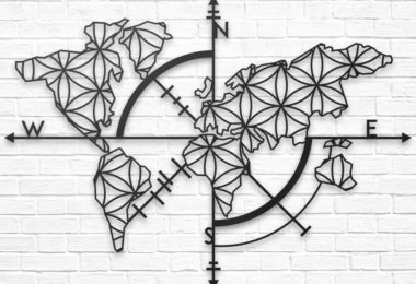 Map of Life Metal Wall Decor