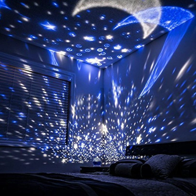 Night Light Moon Star Projector Lamp