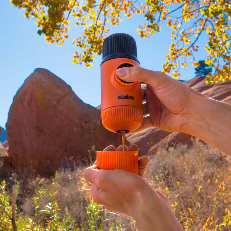 Wacaco Nanopresso Orange Patrol Portable Espresso Machine