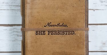 She Persisted Blonde Handmade Leather Journal