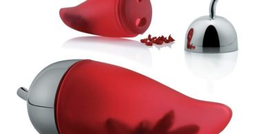 Red Piccantino Chili Scruncher by Alessi