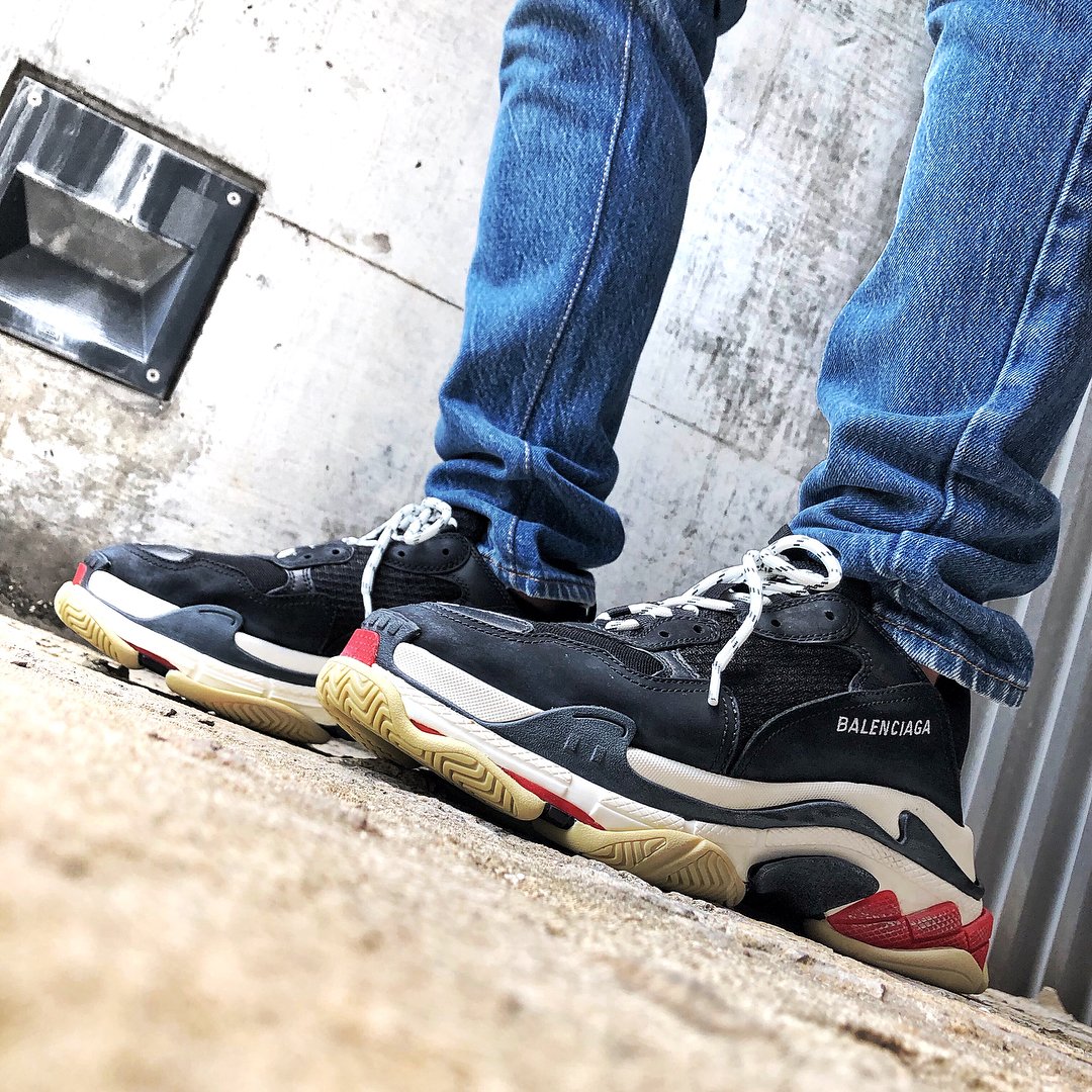 Balenciaga Black Triple S Sneakers