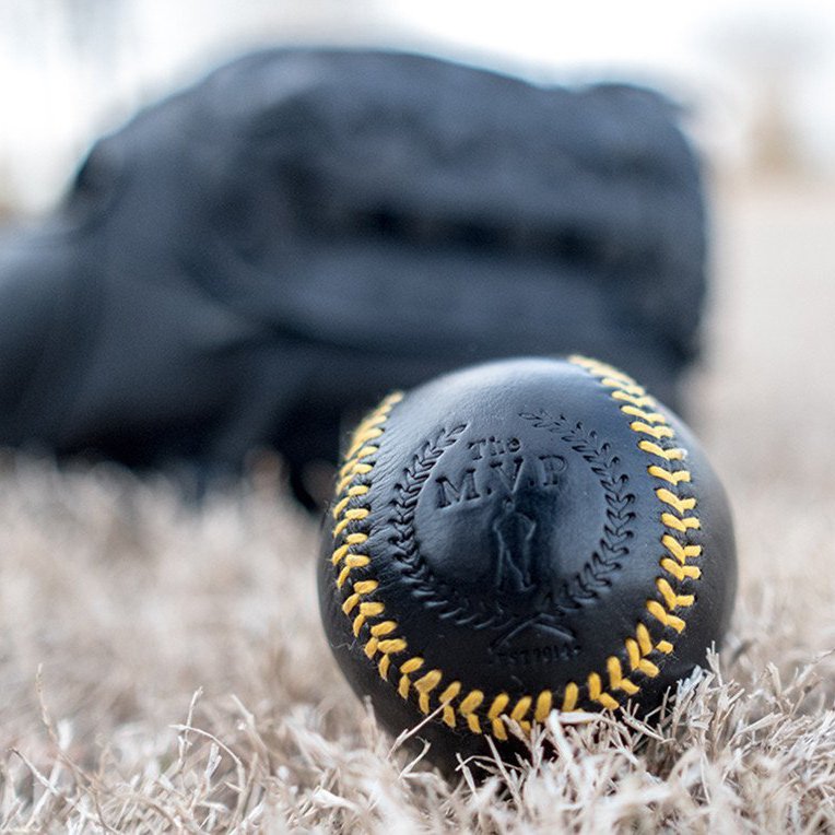 Executive Leather Yellow Stitch Baseball