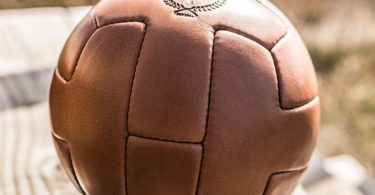 Deluxe Leather T Soccer Ball