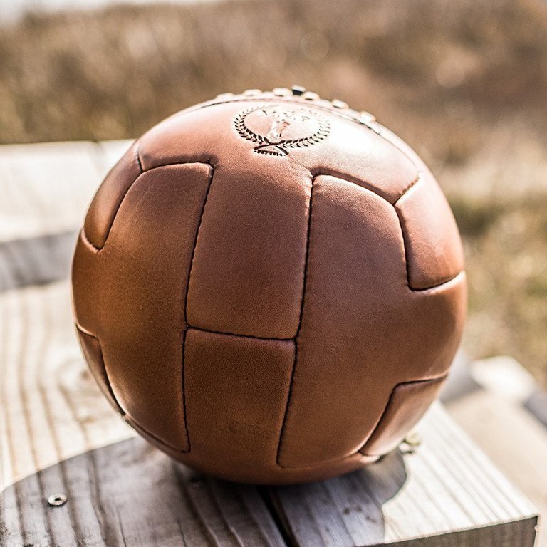 Deluxe Leather T Soccer Ball