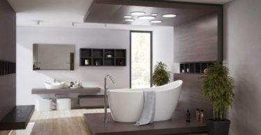 Emmanuelle 2 Freestanding Solid Surface Bathtub