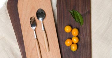 Wood Breadboard Dessert Plate