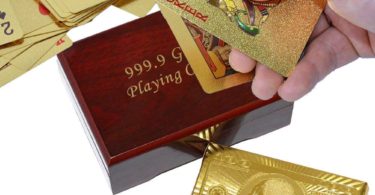 SandiaSummer 24K Gold Foil Playing Cards