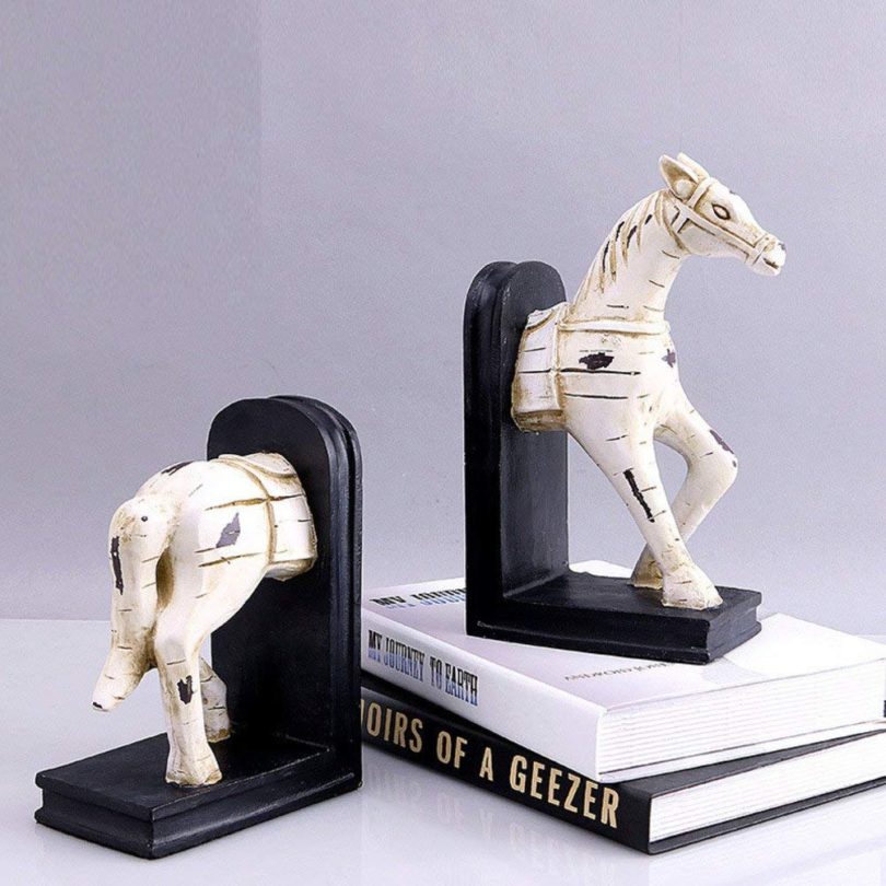 Resin Horse Bookend