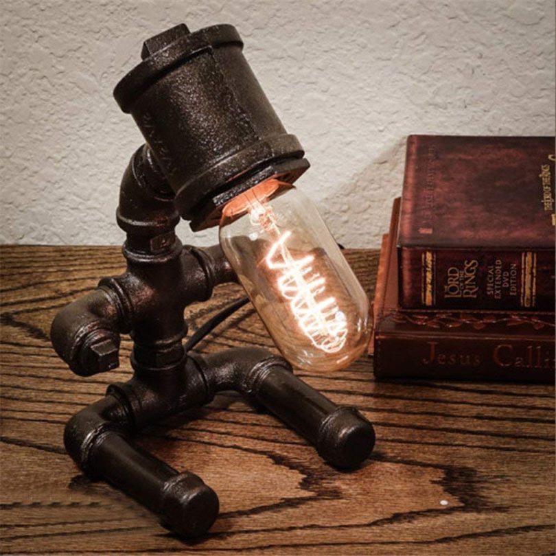 Water Pipe Robot Table Lamp