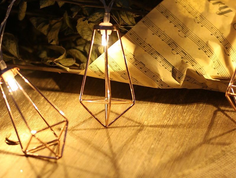 Ling’s moment 5Ft Rose Gold Geometric Boho LED