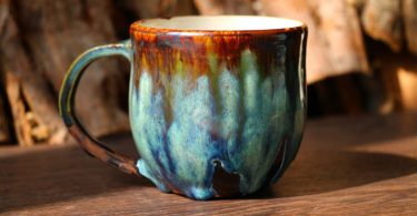 Psychedelic green mug