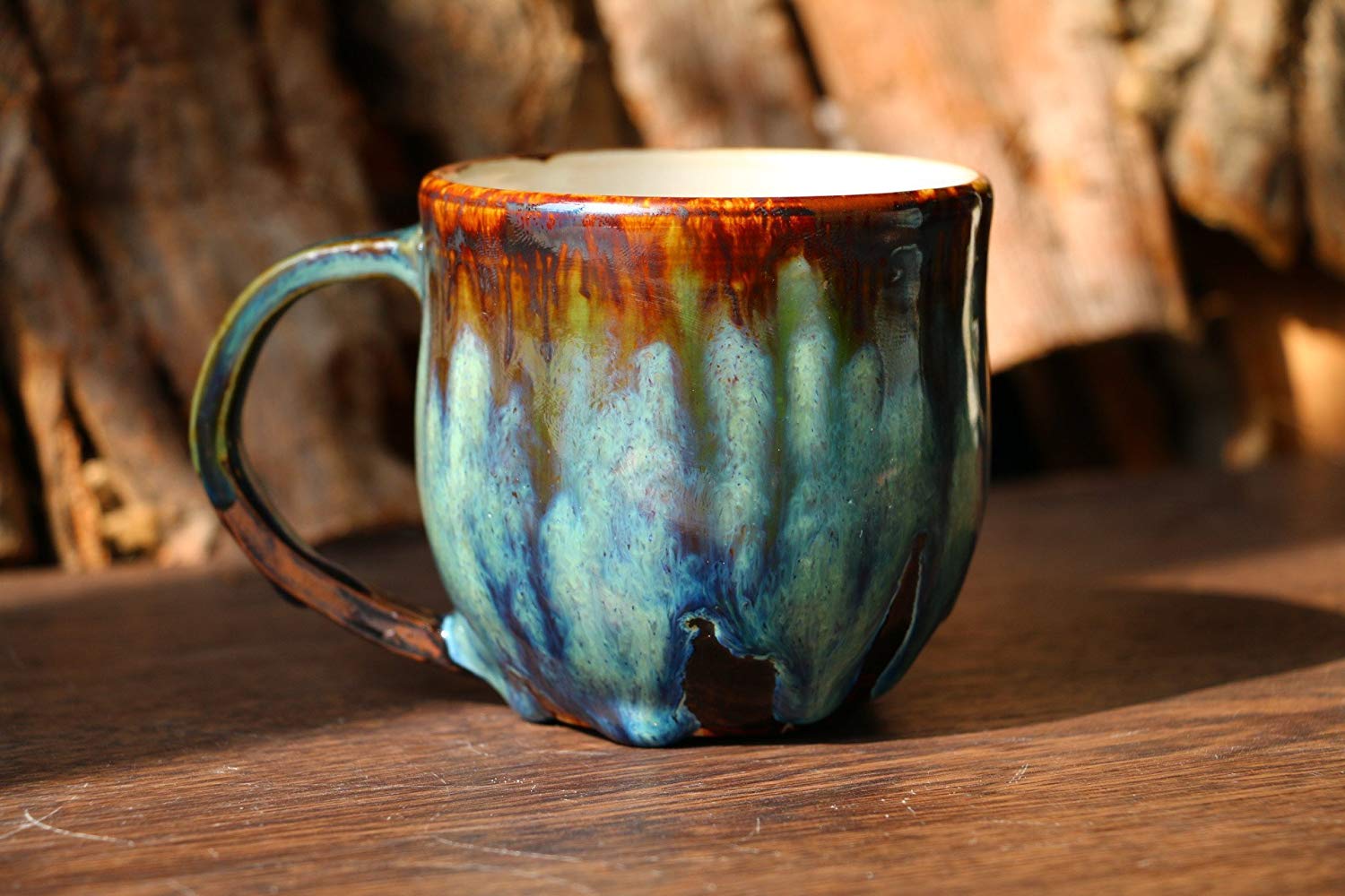 Psychedelic green mug