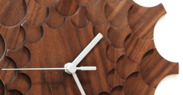 Cogwheel Walnut Wall Clock