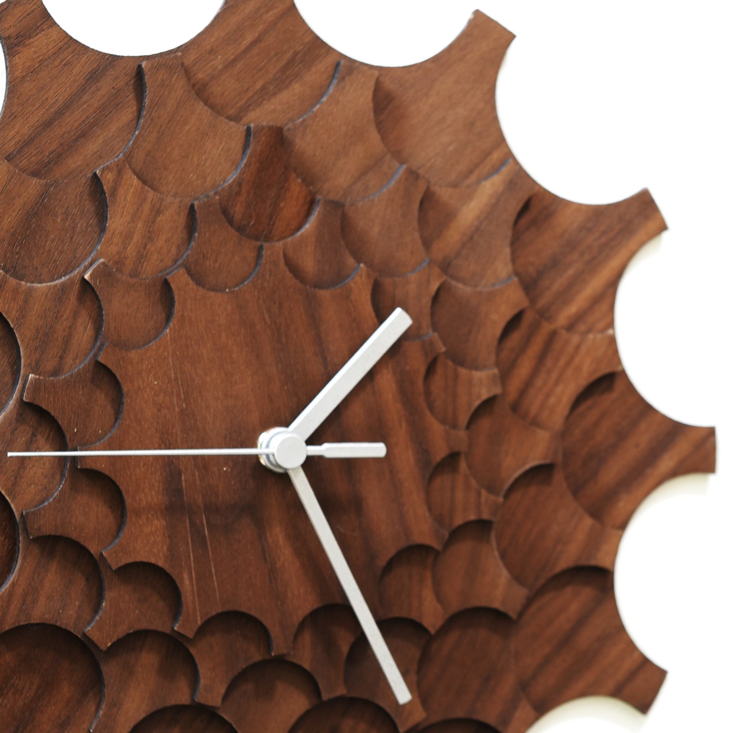Cogwheel Walnut Wall Clock