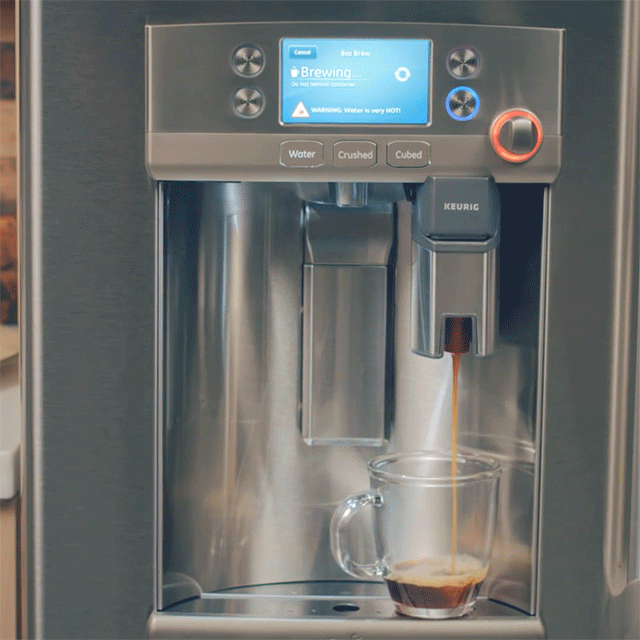 Keurig K-Cup Brewing French Door Refrigerator by GE
