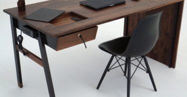 Waterfall Desk by Sean Woolsey Studio