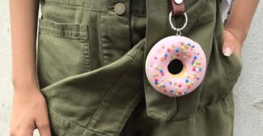 JW Anderson Pink Sprinkles Doughnut Bag Charm
