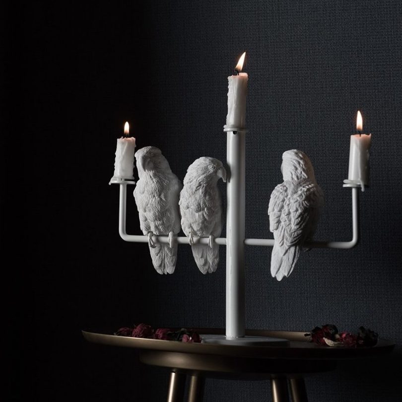 Parrot Candle Holder