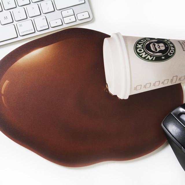 Spilt Coffee Mouse Pad