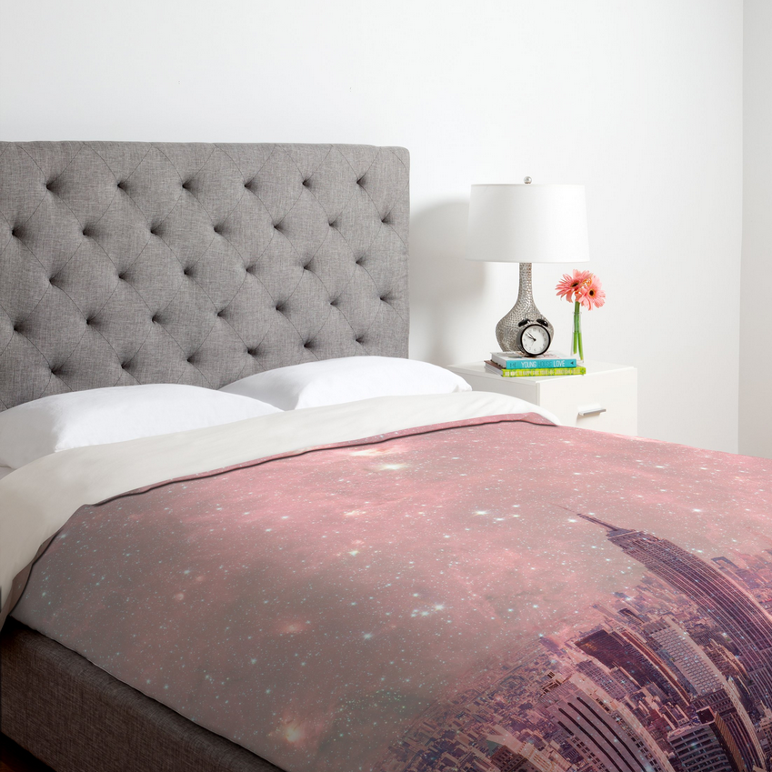 Bianca Green Stardust Covering New York Duvet Cover