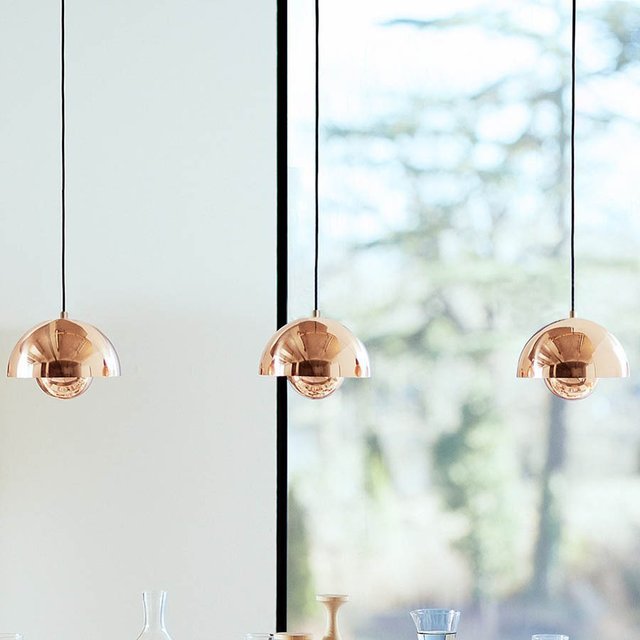 Verner Panton Flowerpot Copper Pendant