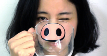 Pig Nose Pyrex Mug