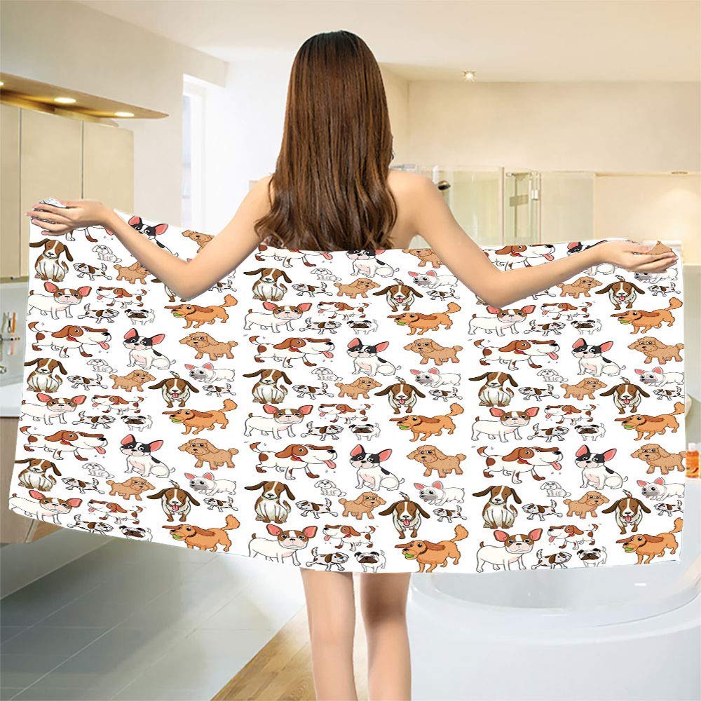 smallbeefly Dog Lover Bath Towel