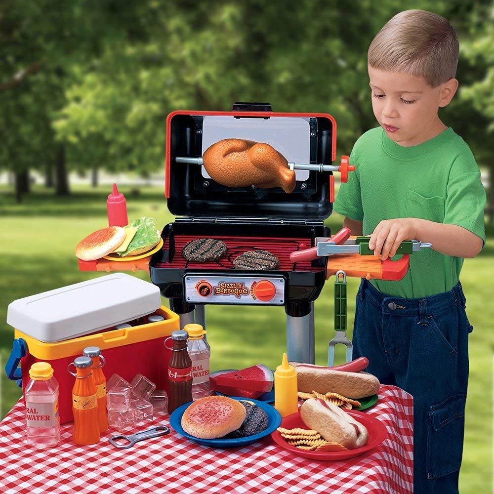 CP Toys Bar-B-Que Pretend Play Set with Grill and Accessories