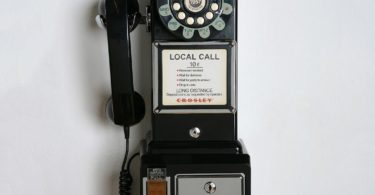 Crosley 1950’s Retro Black Payphone
