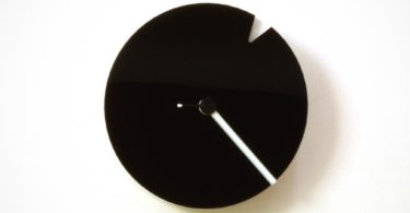 The Minimalist – Small Wood + Acrylic Wall Clock in Black & White