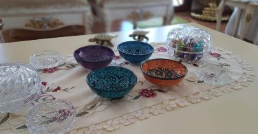 Bead Global Traditional Turkish Decorative Ceramic Bowls