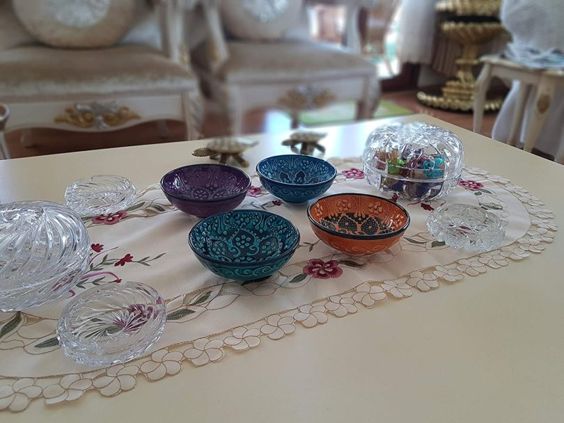 Bead Global Traditional Turkish Decorative Ceramic Bowls