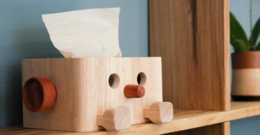 Wooden Tissue Box Dispenser