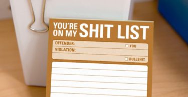 Sh*t List Sticky Notes