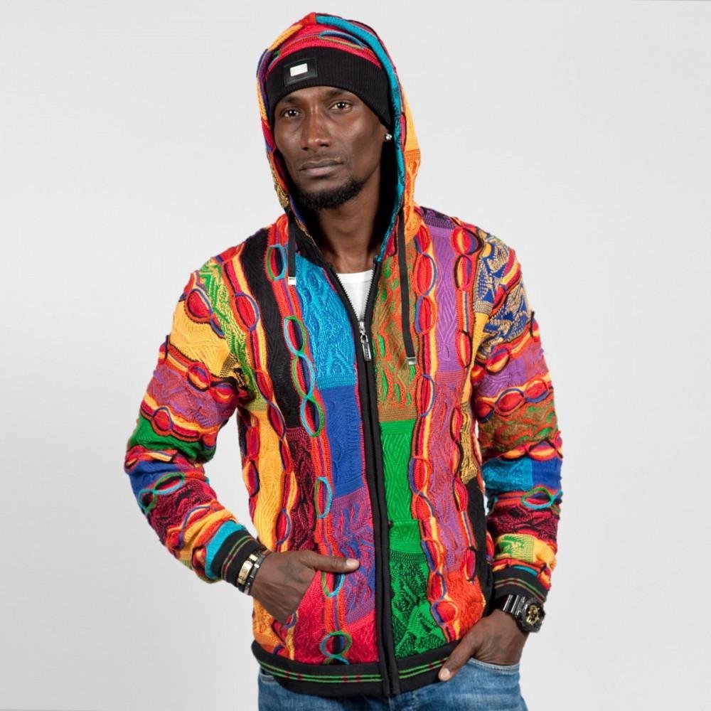 COOGI Bright Patchwork Zip Hoody