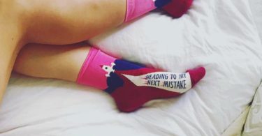 Heading to My Next Mistake Crew Socks