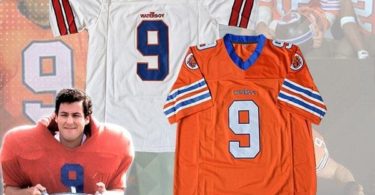 Adam Sandler Bobby Boucher #9 The Waterboy Football Jersey