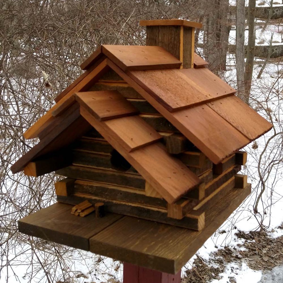 Conestoga Log Cabin Birdhouse