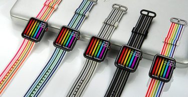 Rainbow Nylon Apple Watch Band