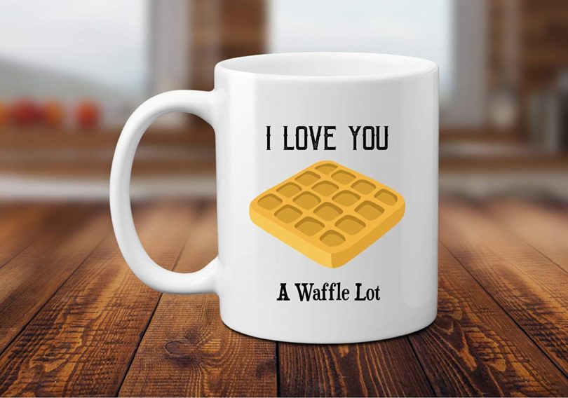 I Love You A Waffle Lot Pun 11 or 15 oz Coffee Mug