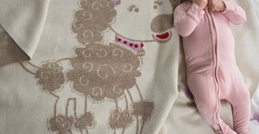 Penelope The Poodle Cashmere Baby Blanket
