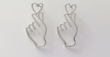 Fancy You Heart Silver Earrings